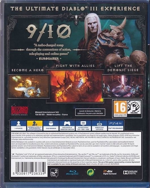 Diablo 3 - Eternal Collection - PS4 - (B Grade) (Genbrug)